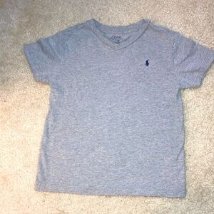 Grey Ralph Lauren V-neck Polo 100% cotton